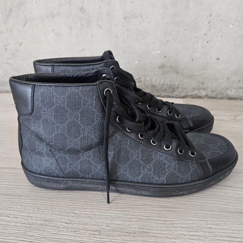 Men's Black High-Top Sneakers